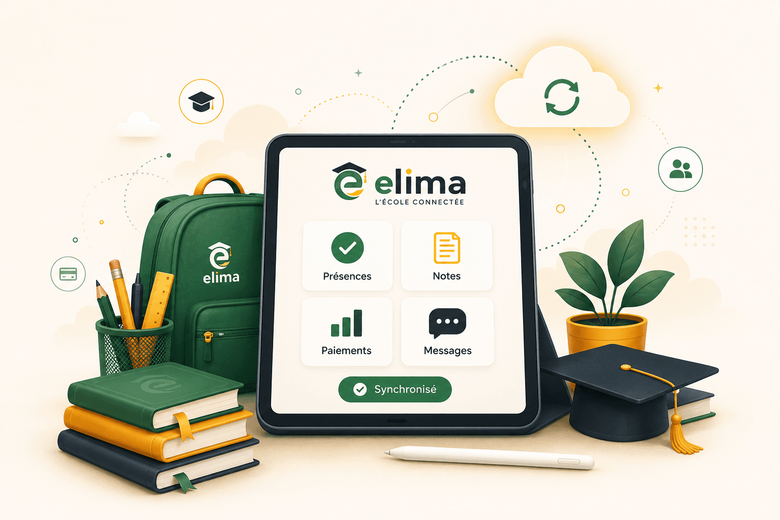 Illustration Elima d'une infrastructure éducative intelligente